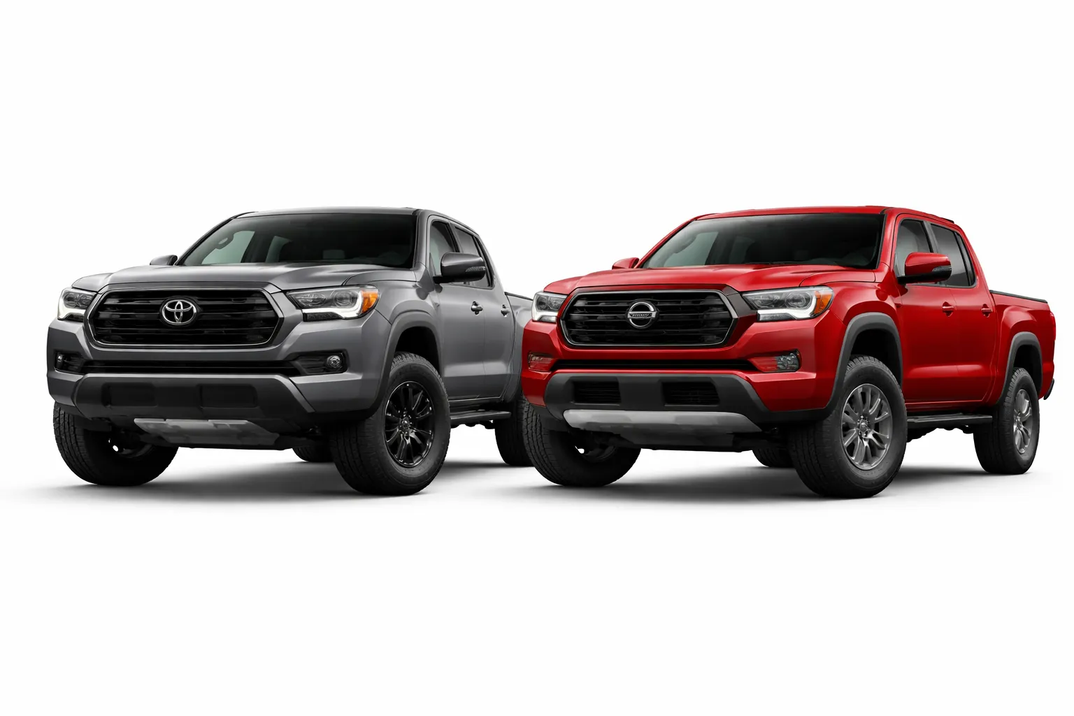 used toyota tacoma vs nissan frontier: best mid-size truck?